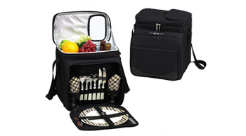 Equipped Picnic Cooler for Two